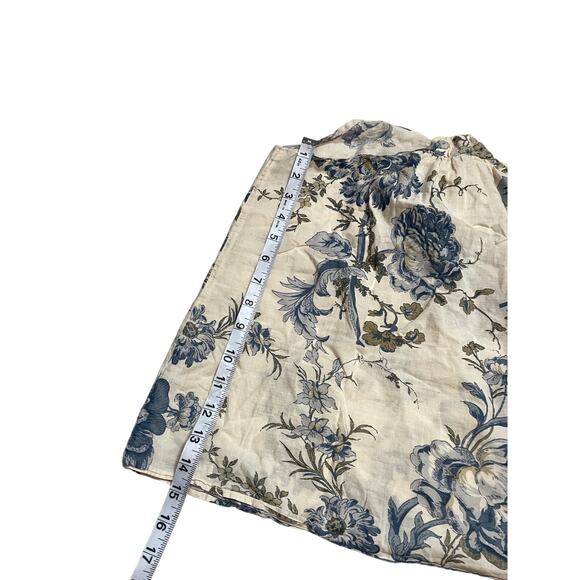 Bsbee Cotton Floral Pajama Set Toile Cottagecore Costal Womans S/M - Picture 7 of 10